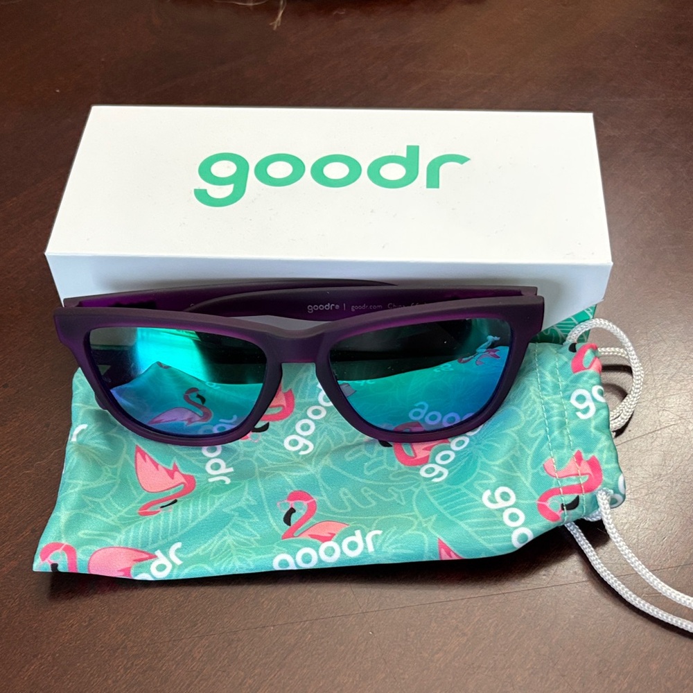 Goodr Purple Sunglasses with Blue Lenses